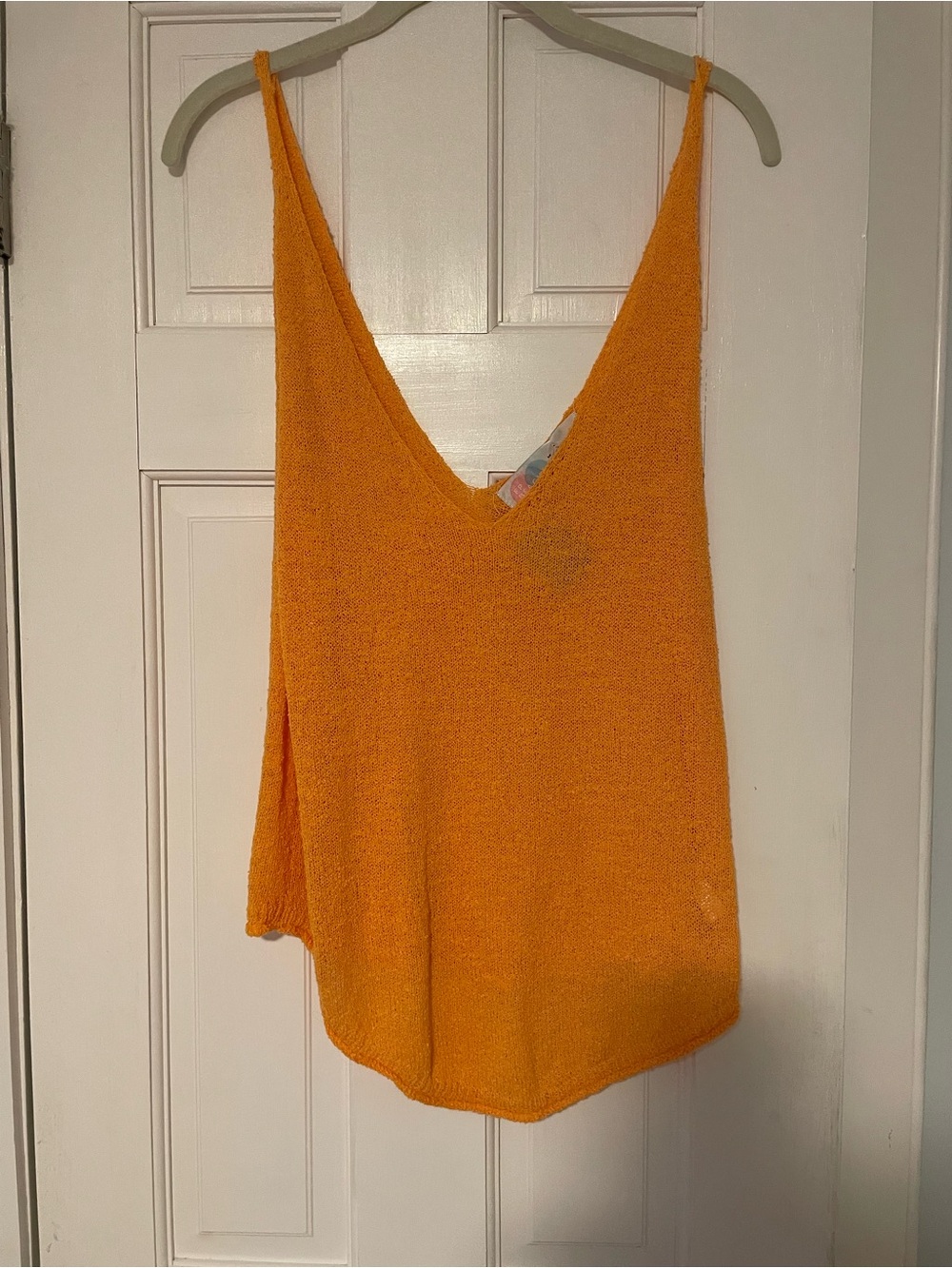 Free People Sleeveless V-Neck Knit Tank Top